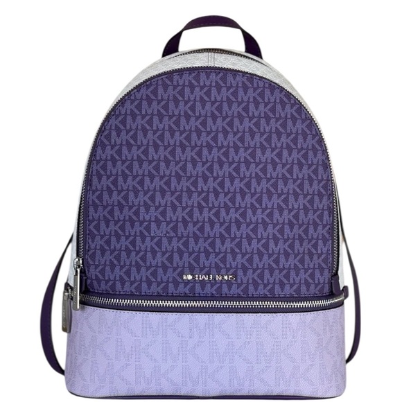 Michael Kors Lavender and Cream Backpack